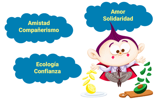 amistad, compañerismo, amor, solidaridad, ecologia, confianza