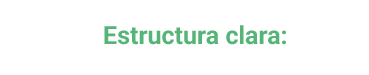 estructura clara